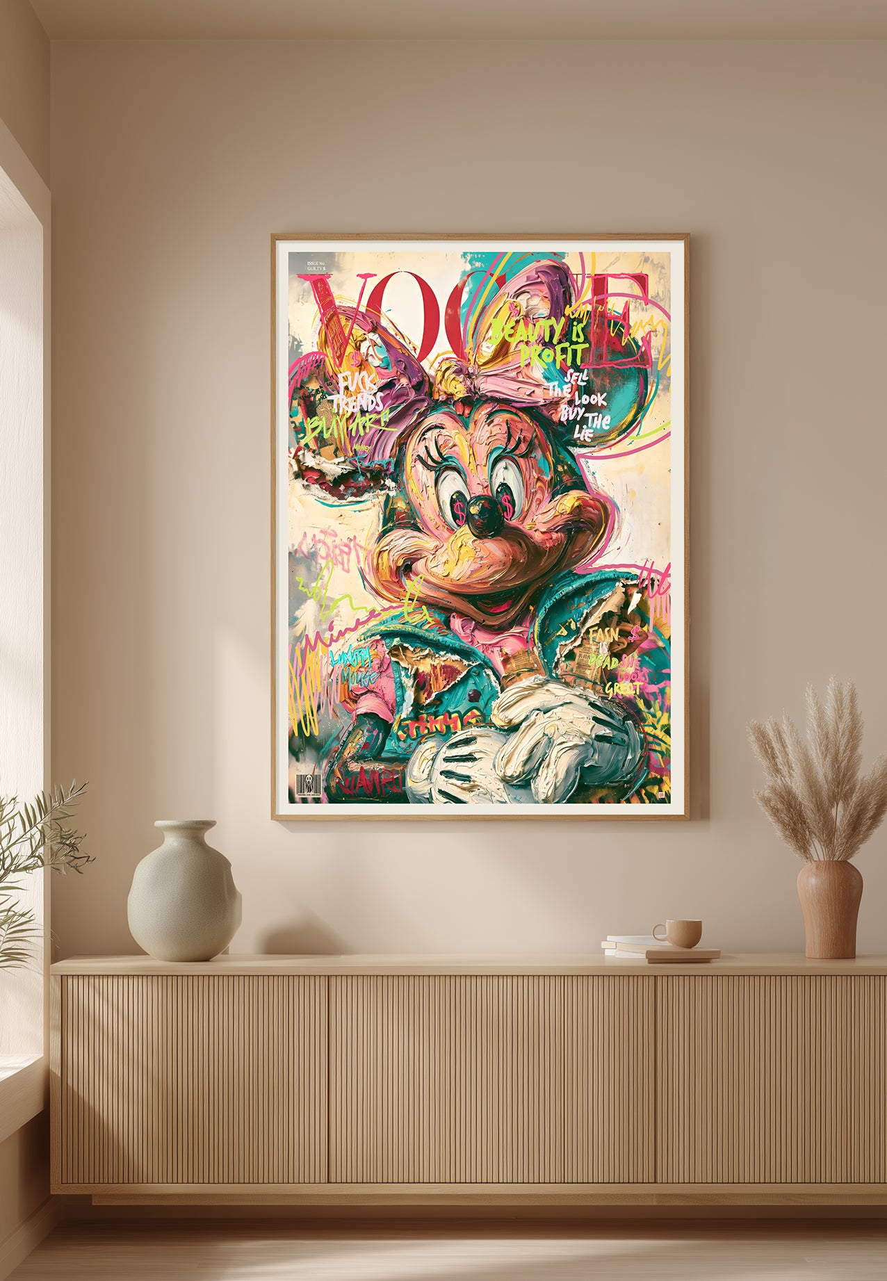 Minnie Mouse VOGUE Cover – Kunstplakat