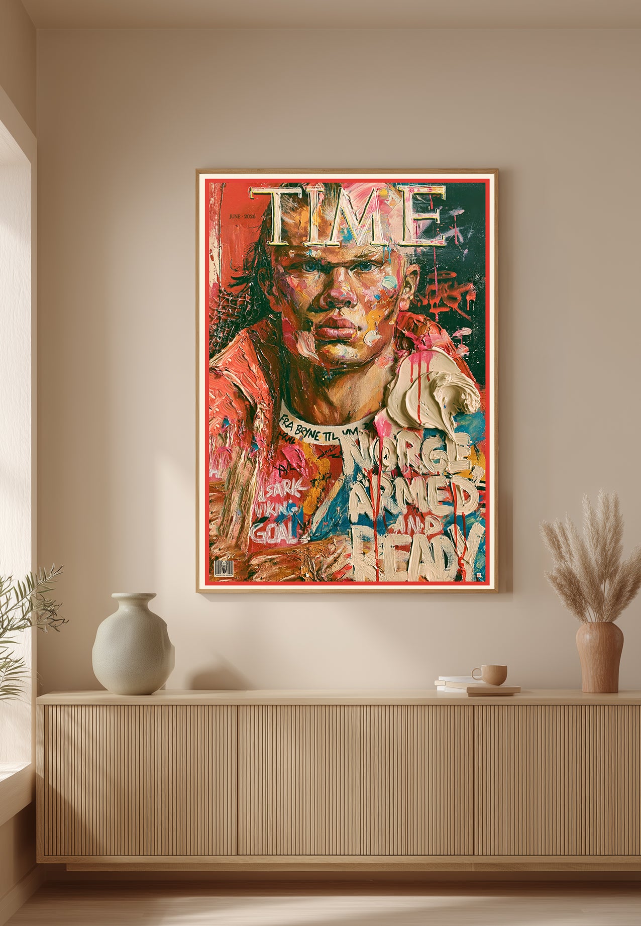 TIME magazine, Haaland – Kunstplakat